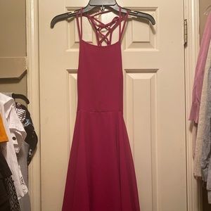 Magenta Lulu’s Crossback Dress